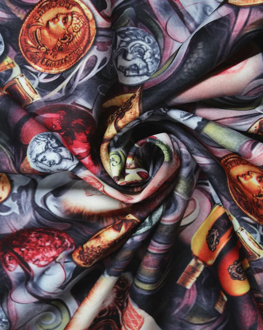 Printed Skirt Viscose Fabric